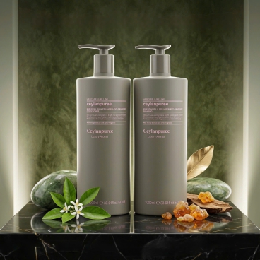 Cặp Dầu Gội/Xả Ceylanpuree Luxury Aroma CS5/CC5 1000ml – Giải Pháp Cho Da Đầu Gàu Ngứa, Tóc Khô Xơ