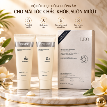 Hộp  Dầu Gội/Xả Mini Prossee  50ml  -  Dưỡng Ẩm Phục Hồi