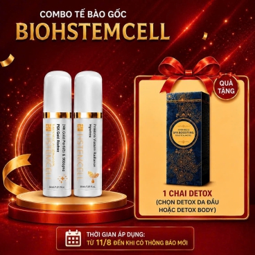 Tăng 1 Detox Body hoặc 1 Detox da đầu khi mua Combo tế bào gốc